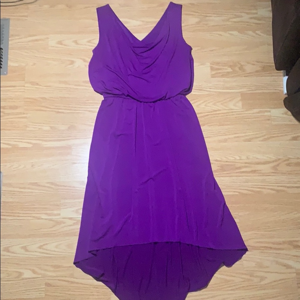 Flirty Purple Hi-Low Dress